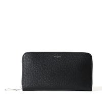 ラウンドジップウォレット（ブラックの正面）