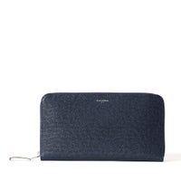 ラウンドジップウォレット（オレンジの正面）