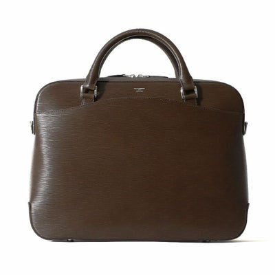 ブリーフバッグ（ダークブラウンの正面）