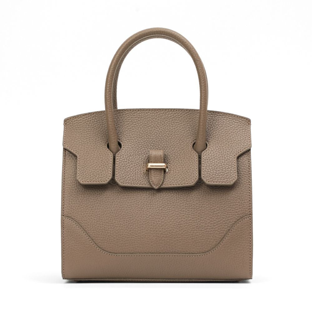 ハンドバッグ（グレージュの正面）