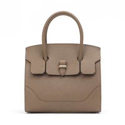 ハンドバッグ（グレージュの正面）