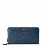 ラウンドジップウォレット（チャコールグレーの正面）