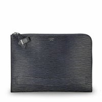 クラッチバッグ（チャコールグレーの正面）