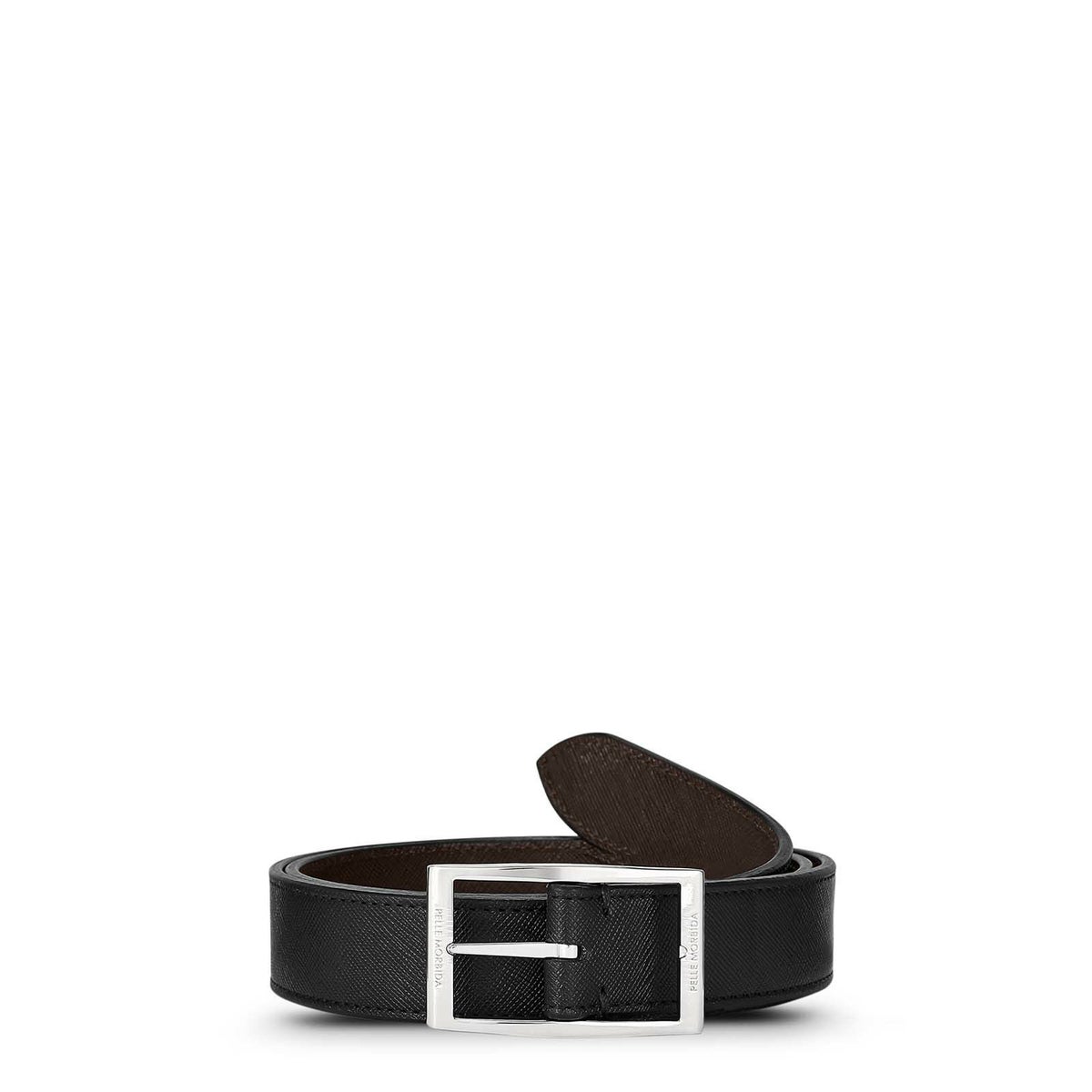 リバーシブルベルト（ブラックブラウンの正面）