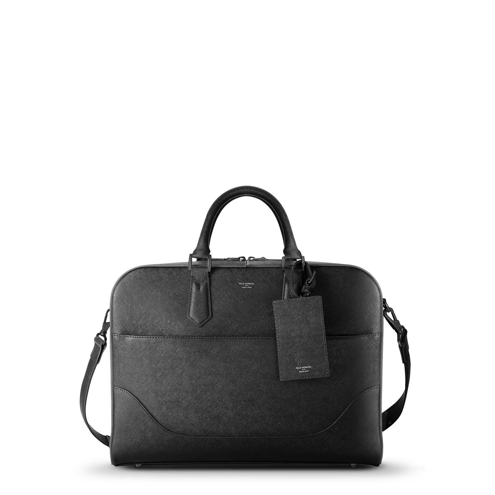 CA015-ブリーフバッグ(1室タイプ) BLACK | PELLE MORBIDA ペッレ モルビダ