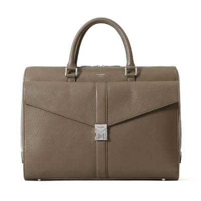 ブリーフバッグ（グレージュの正面）