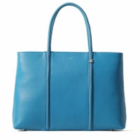 トートバッグの正面（サックス）