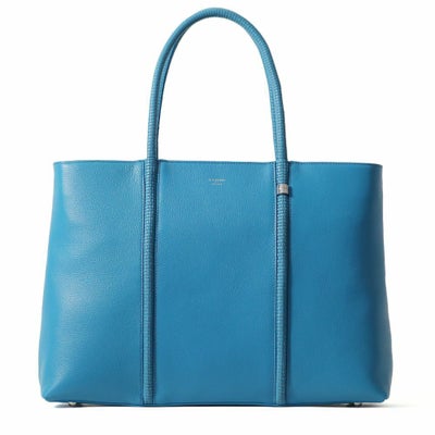 トートバッグの正面（サックス）