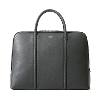 ブリーフバッグの正面（チャコールグレー）