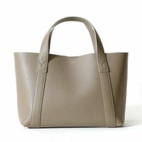 ミニトートバッグ（グレージュの正面）