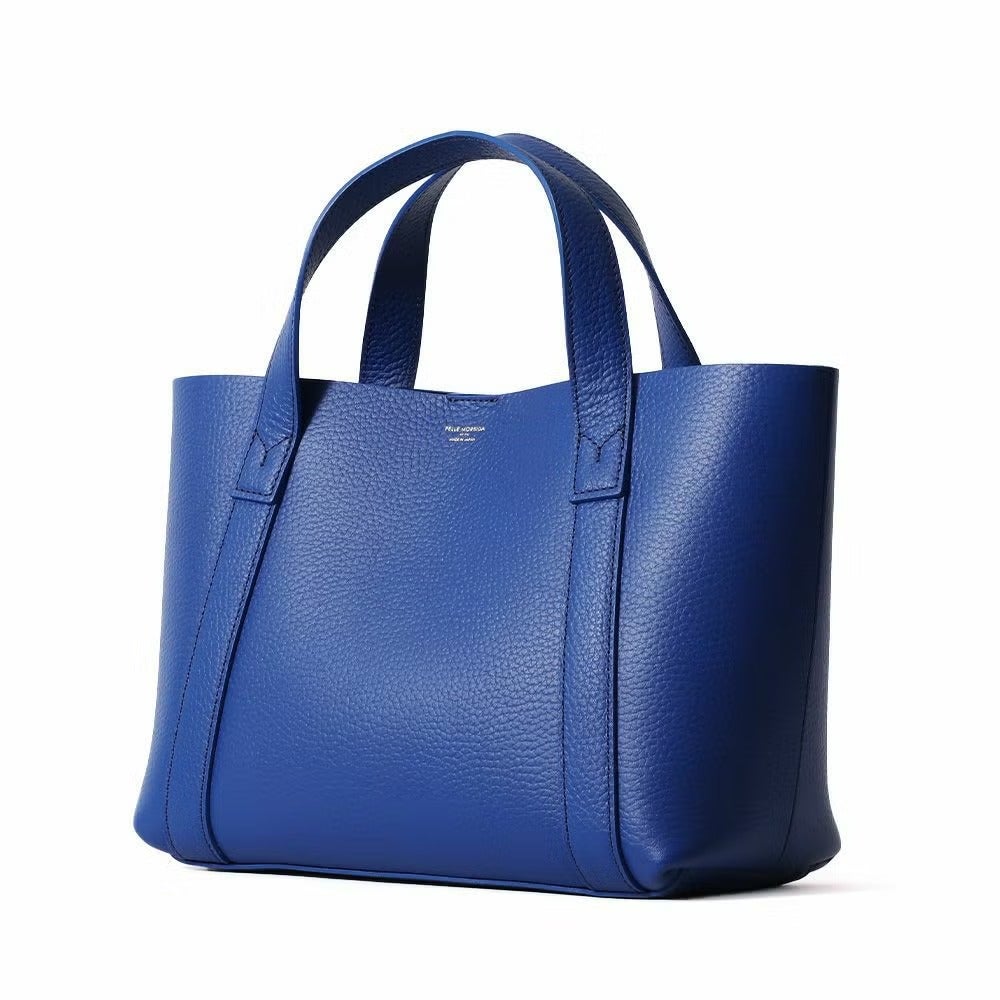 ペッレモルビダ　TE007SL ミニトートバッグ　ハンドバッグ　サックス　レザー TE007SL-ミニトートバッグ | PELLE MORBIDA ペッレ モルビダ