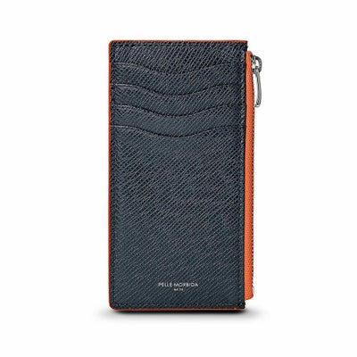 ミニウォレット（ネイビーの正面）