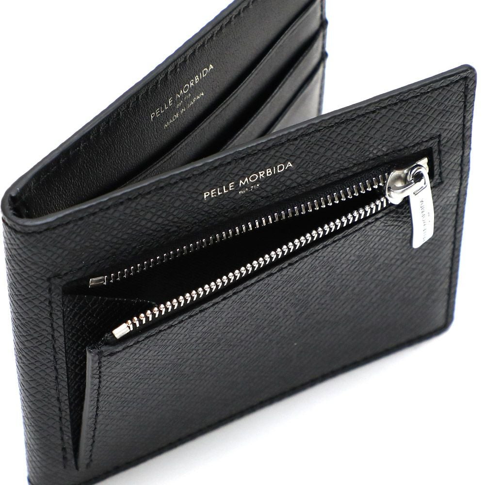 未使用：PELLE MORBIDA 二つ折り財布 黒（ペッレモルビダBA329） BA329-コンパクトウォレット | PELLE MORBIDA ペッレ モルビダ