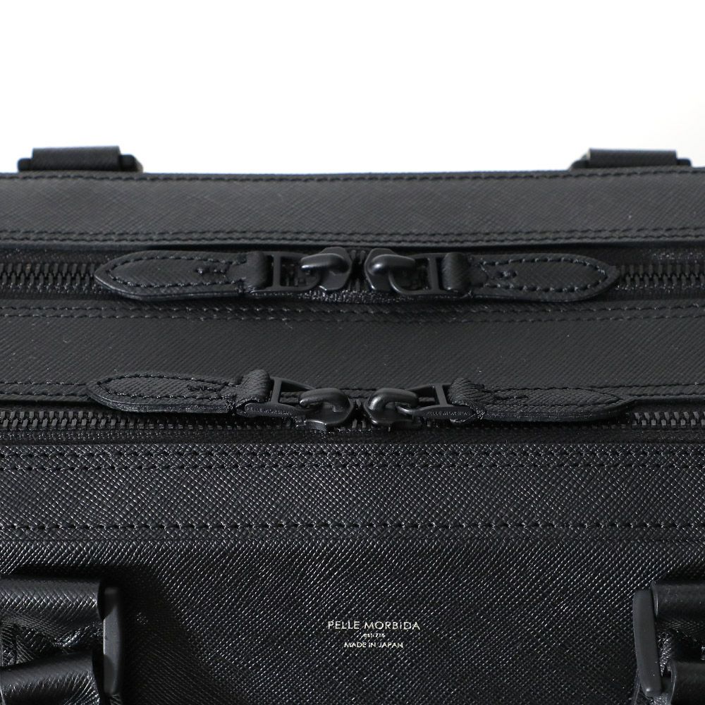 PELLE MORBIDA ブリーフバッグ(2室タイプ) ブラック CA014A-ブリーフバッグ(2室タイプ) BLACK | PELLE MORBIDA ペッレ モルビダ