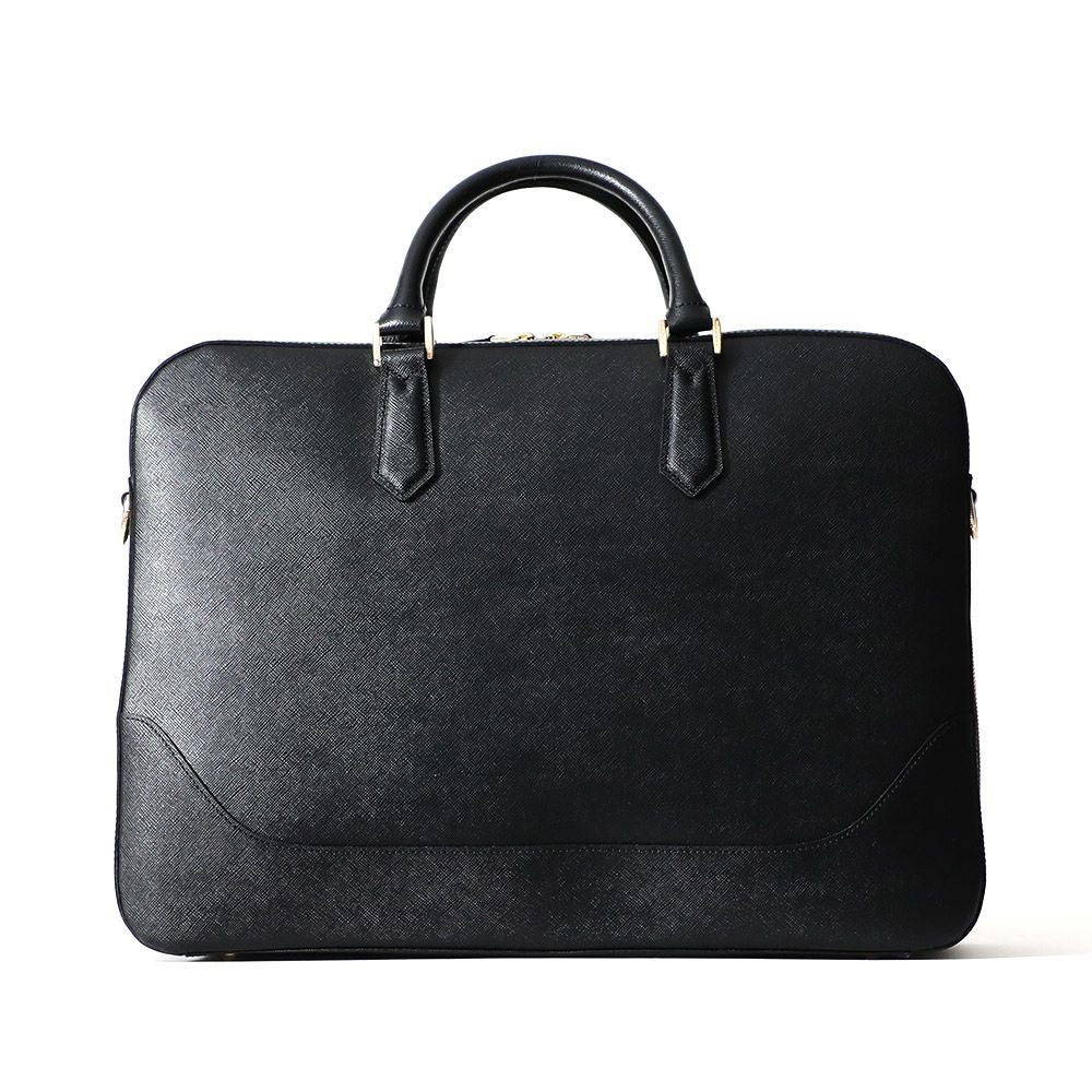 CA014A-ブリーフバッグ(2室タイプ) BLACK | PELLE MORBIDA ペッレ モルビダ