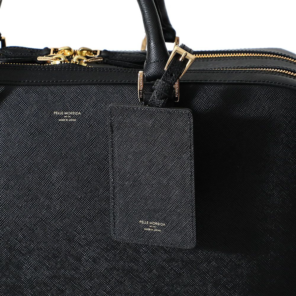 CA014A-ブリーフバッグ(2室タイプ) BLACK | PELLE MORBIDA ペッレ モルビダ
