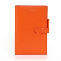 手帳カバーの正面（オレンジ）