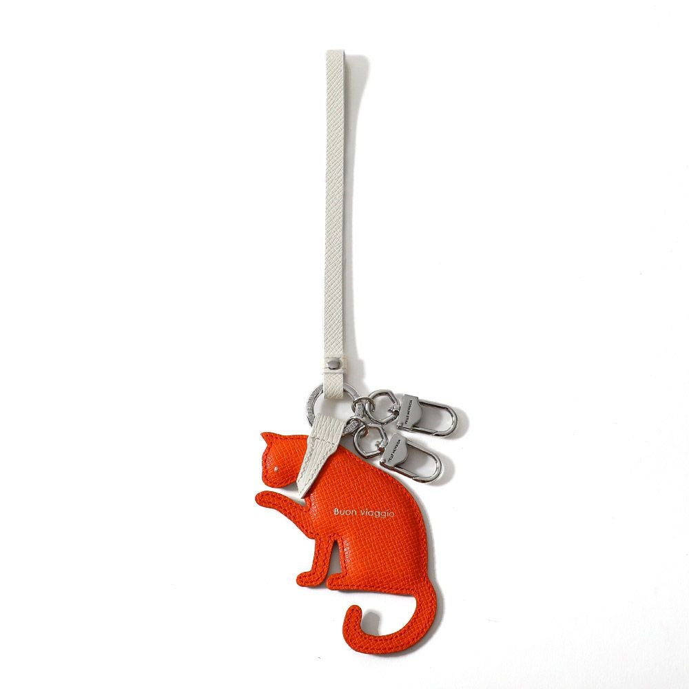 キーチャームの正面（オレンジ）