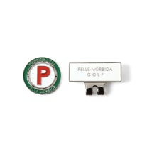 マグネットマーカーの正面（ホワイト×グリーン）