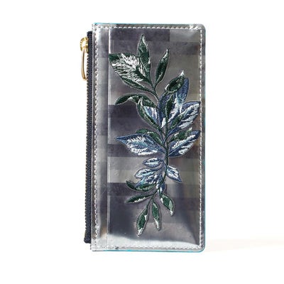 ミニウォレットの正面（グレー）