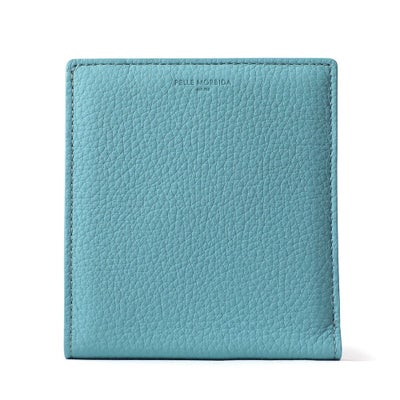 コンパクトウォレットの正面（サックス）