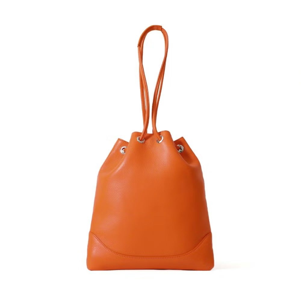 ドローストリングバッグ(オレンジ)