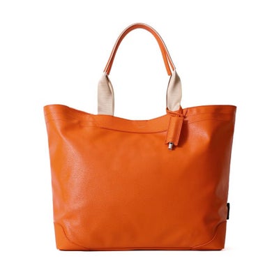 トートバッグの正面（オレンジ）