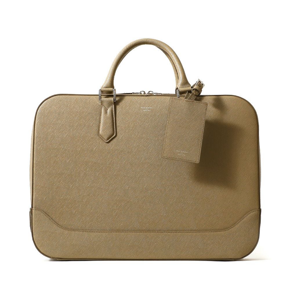 スリムブリーフバッグの正面（トープ）