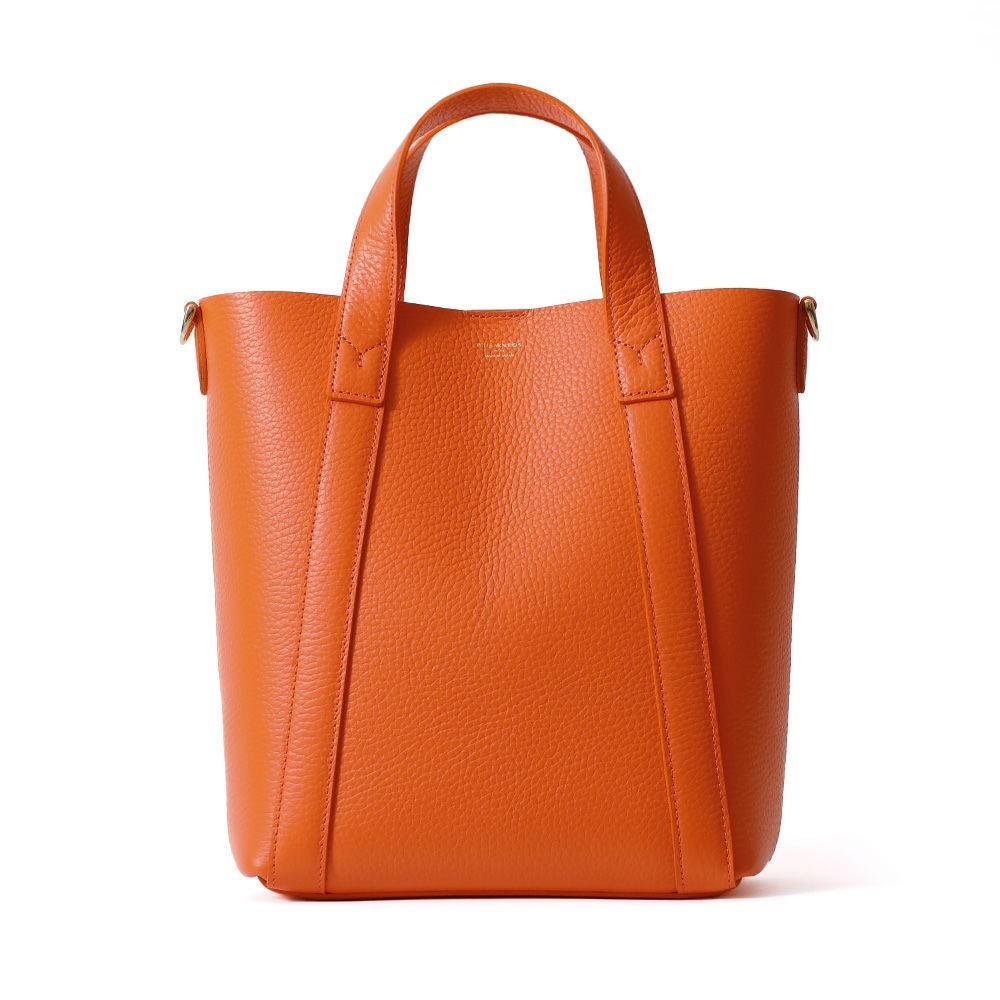 ミニトートバッグの正面（オレンジ）