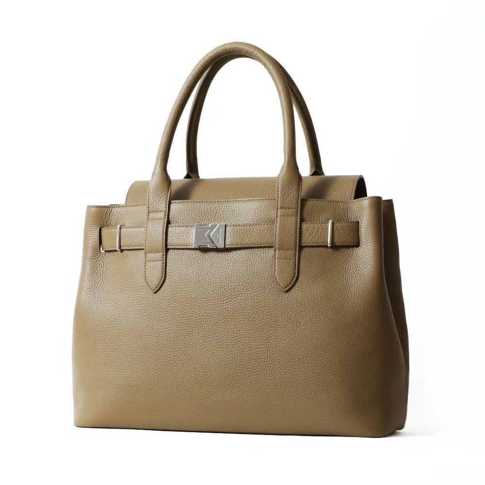 新品✨PELLE MORBIDA ペッレモルビダ　フラップトートバッグ　シボ革 PELLE MORBIDA（ペッレ モルビダ） ケアセット＋選べるノベルティ 干場