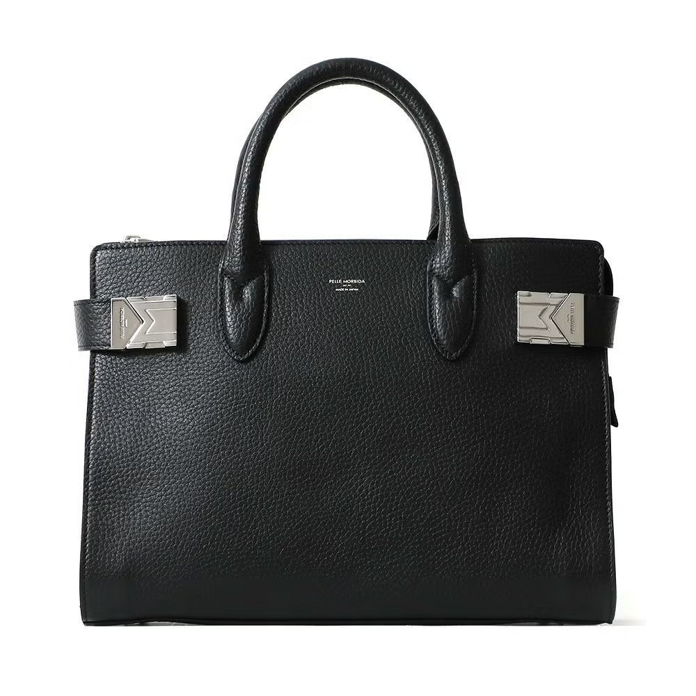 ミニボストンバッグの正面（ブラック）