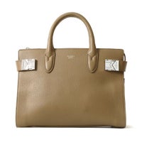 ミニボストンバッグの正面（トープ）