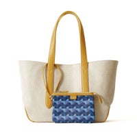 トートバッグの正面（マスタードイエロー）