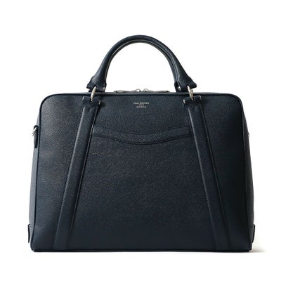 ブリーフバッグの正面（ネイビー）