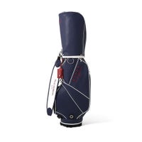 キャディバッグの正面（トリコロール）