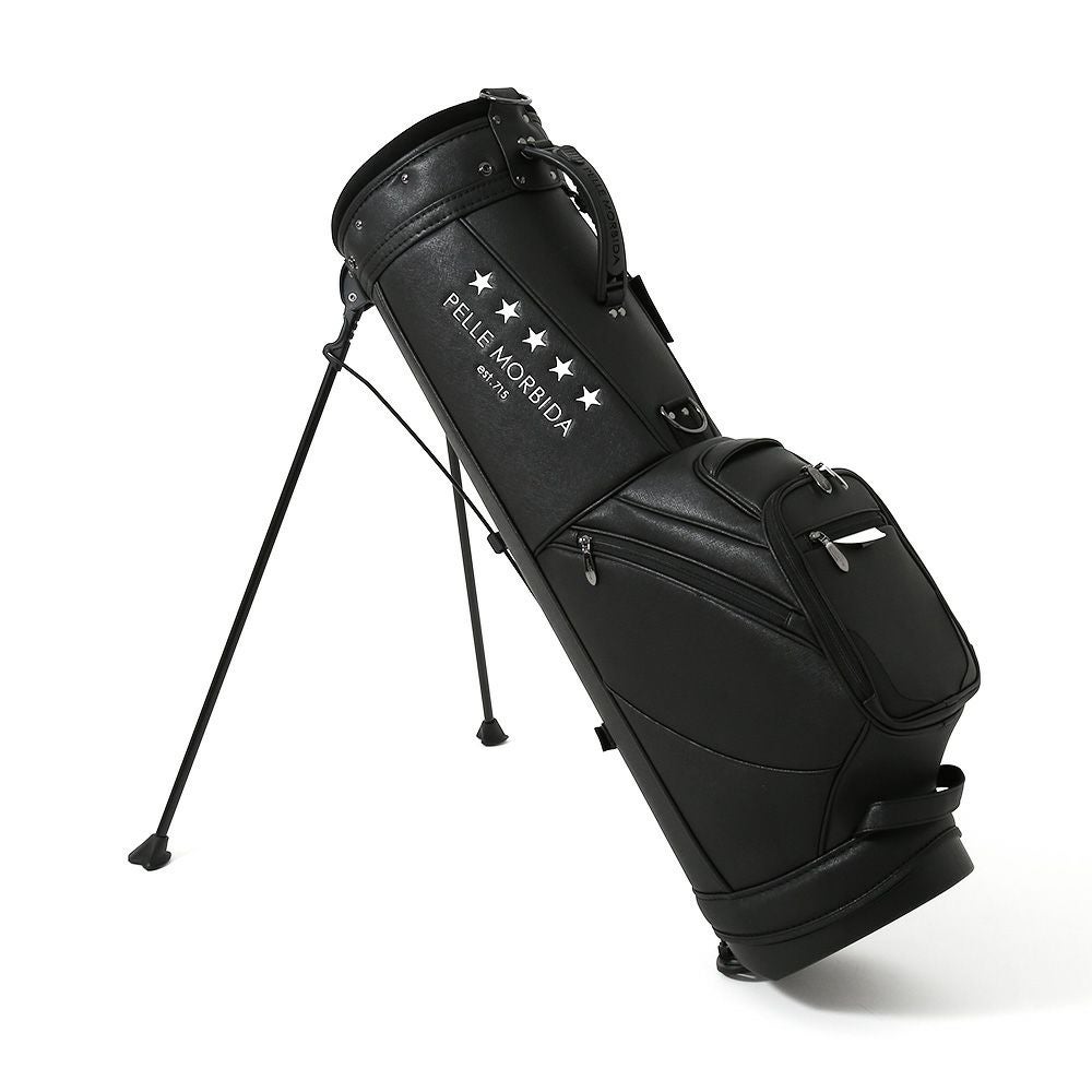 キャディバッグの正面（ブラック）