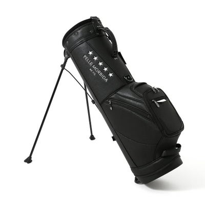 キャディバッグの正面（ブラック）