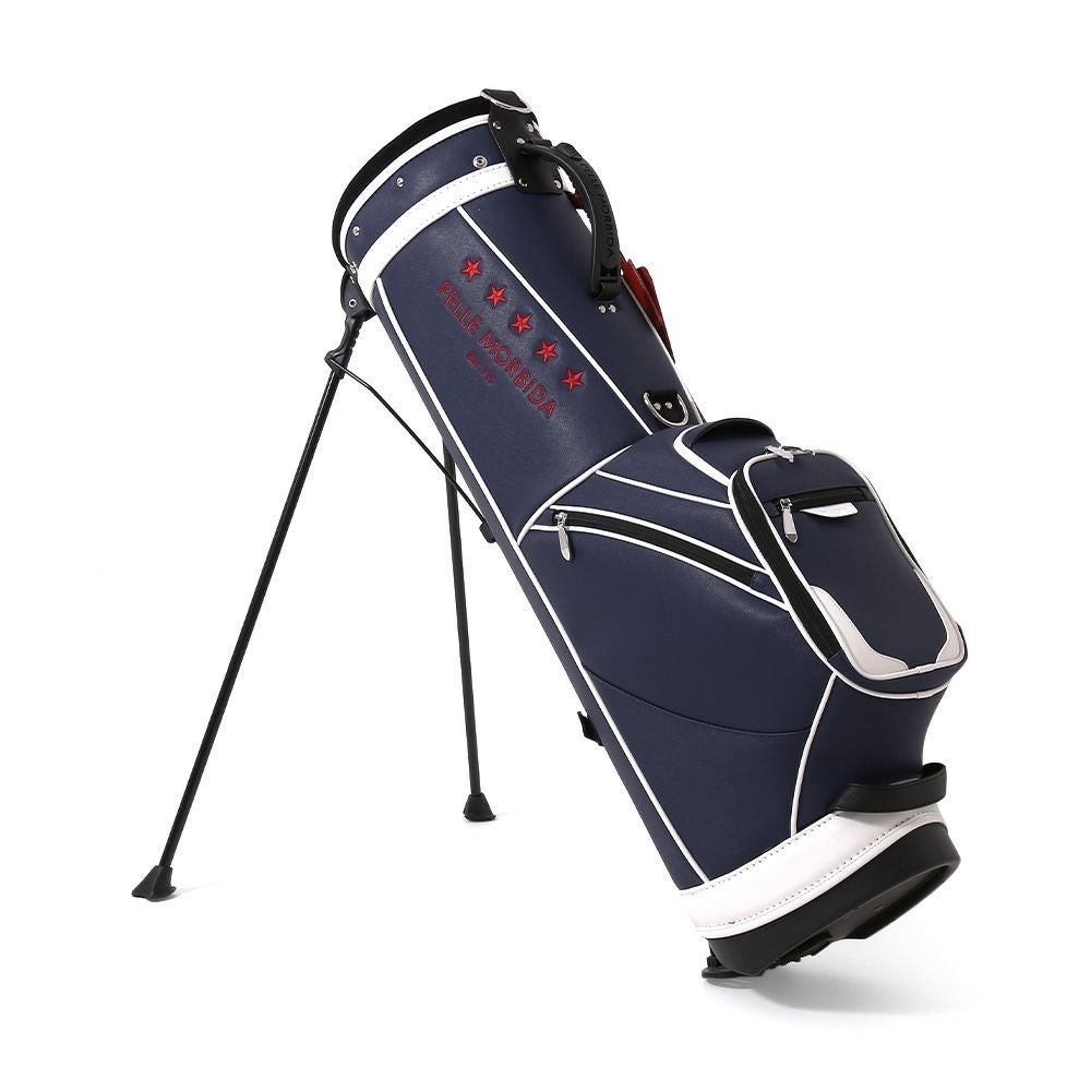 キャディバッグの正面（トリコロール）