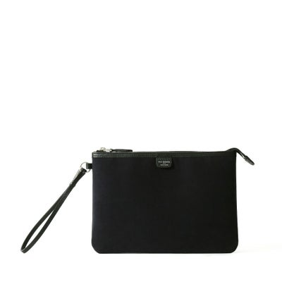 ポーチの正面（ネイビー×ブラック）