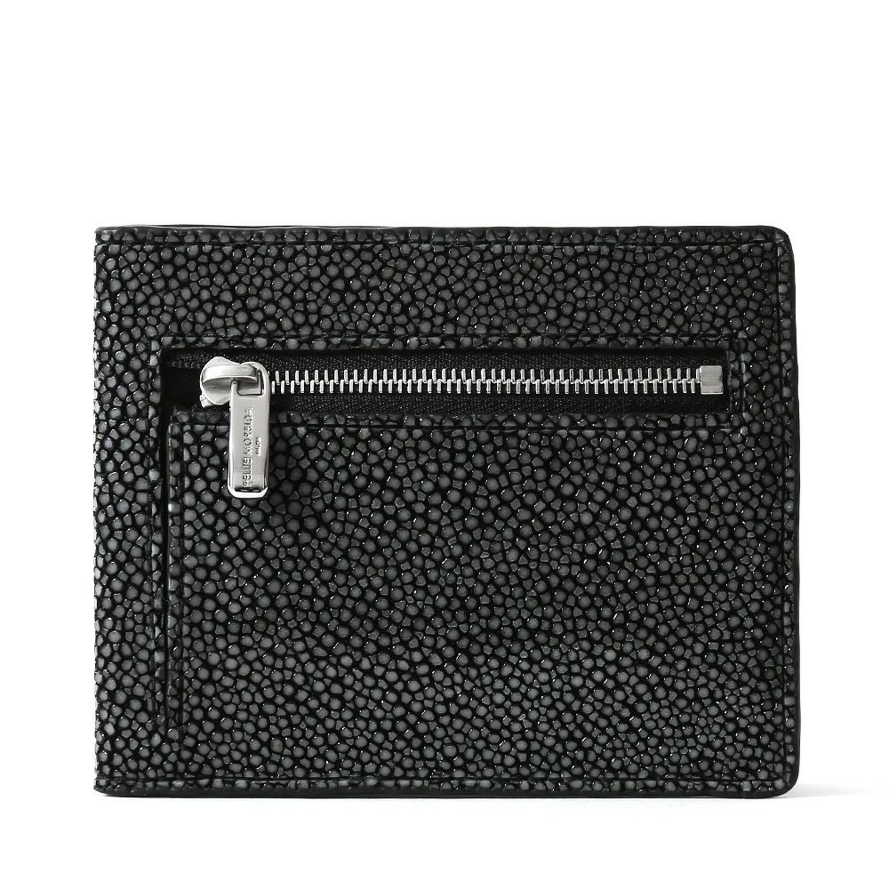 コンパクトウォレットの正面（ブラック）