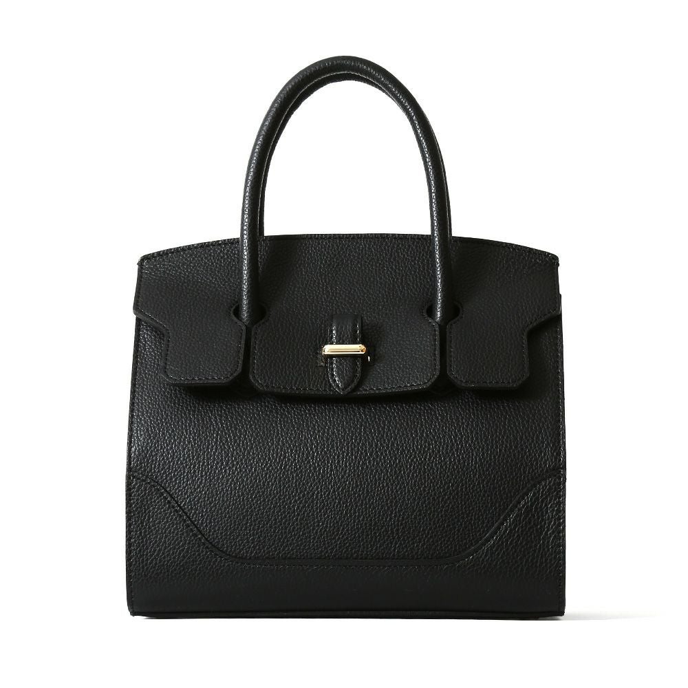 ミニボストンバッグの正面(ブラック)