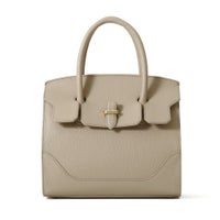 ミニボストンバッグの正面(トープ)