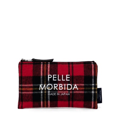 ポーチ（レッドチェックの正面）