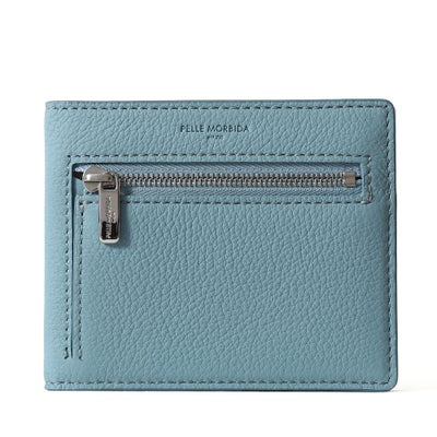 ミニウォレットの正面(サックス)